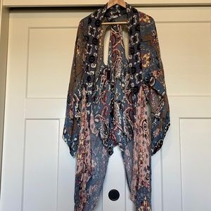 Free People Mix Print Kimono